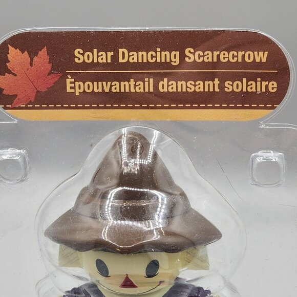 Solar Dancing Scarecrow Halloween Thanksgiving Fall Decoration - Picture 3 of 5